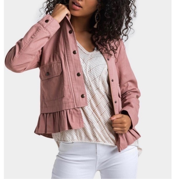 Harper Jackets & Blazers - HARPER HERITAGE Pink Utility Military Style Jacket Women’s Medium